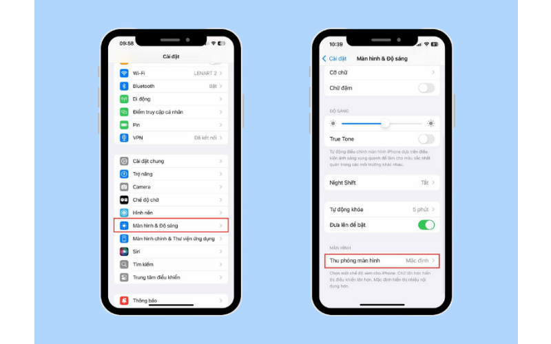 Tiến hành thu phóng màn hình 10