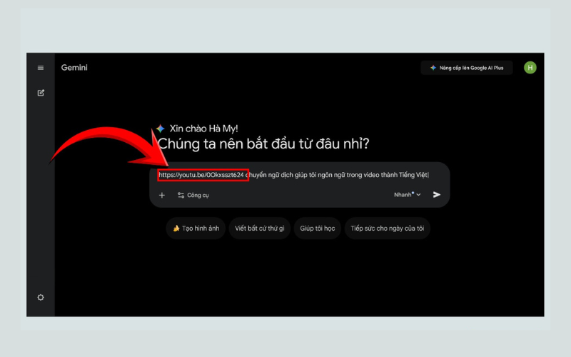 Sao chép đường link của video YouTube mà bạn muốn dịch 3