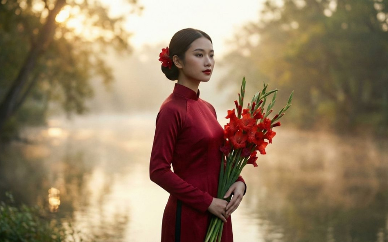 Áo dài cách tân đẹp mắt 10