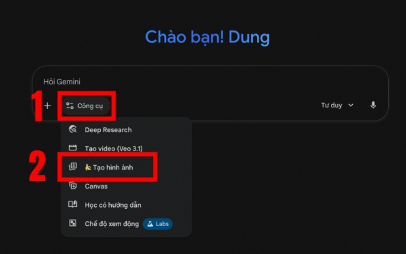 Tạo lịch Tết trên Gemini 9