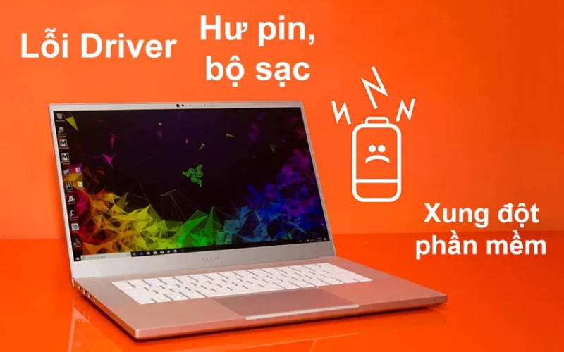 Nhiều dấu hiệu nhận biết lỗi 0% available, plugged in 2