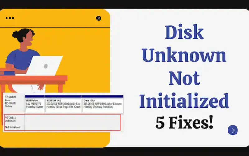 Tìm hiểu nguyên nhân tại sao lỗi Unknown not initialized disk xuất hiện 11