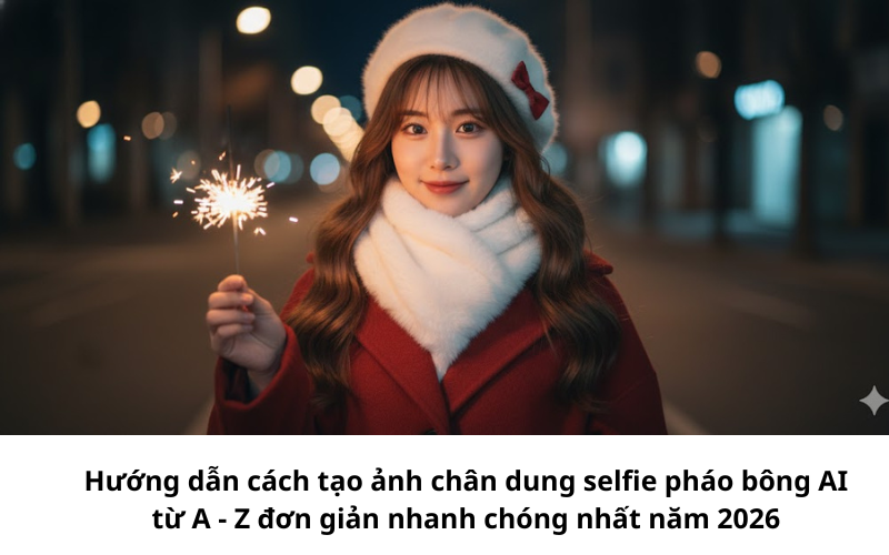 Tạo ảnh chân dung selfie pháo bông AI vô cùng ấn tượng 1