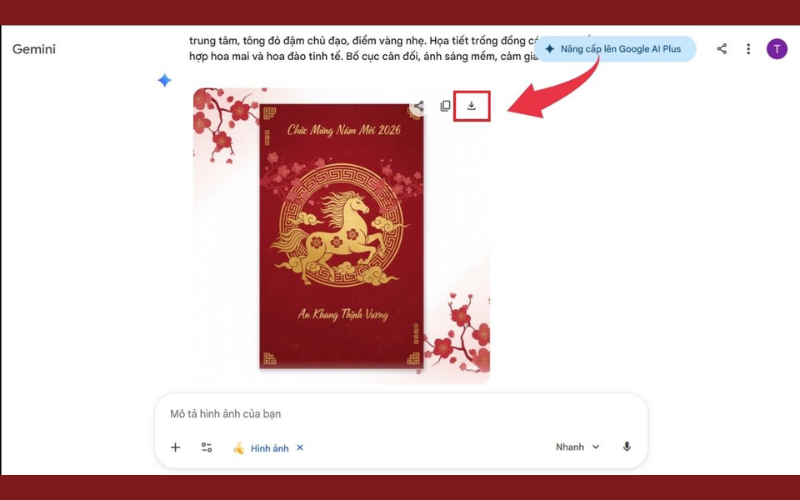 Sau khi tạo thành công hãy tải xuống 7