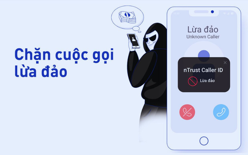 Chặn số điện thoại lừa đảo nTrust vô cùng đơn giản 1