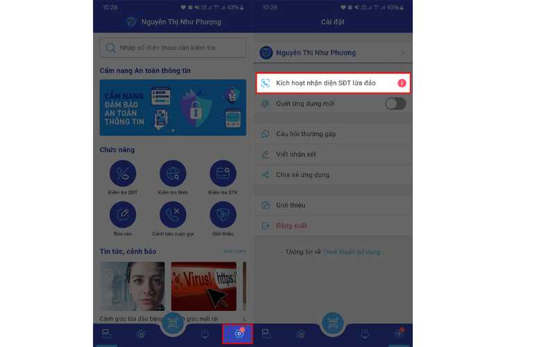 Tiến hành xem số điện thoại lừa đảo 8