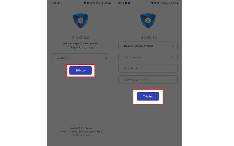 Nhập số điện thoại 5