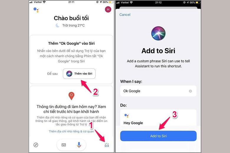 Cách bật trợ lý Google trên điện thoại iPhone