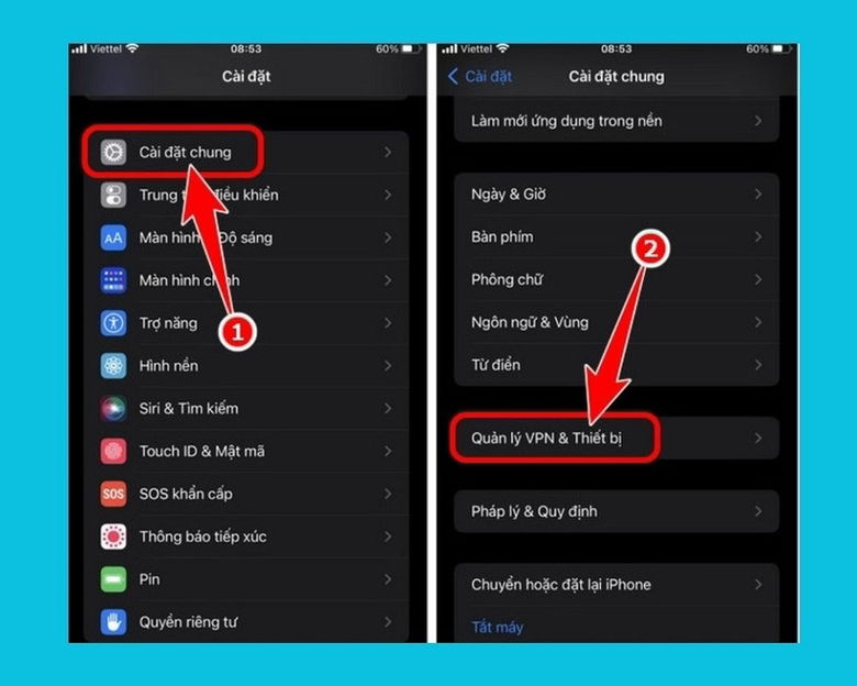Thiết lập VPN thủ công trên iPhone chi tiết từng bước