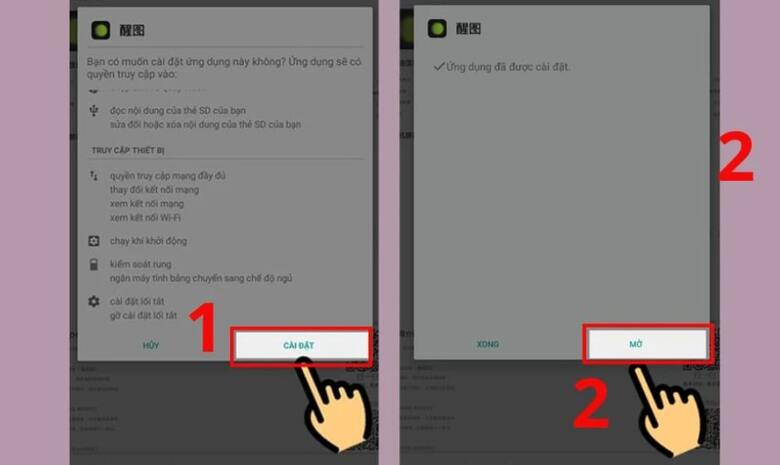 Cách cài đặt ứng dụng Xingtu cho điện thoại Android