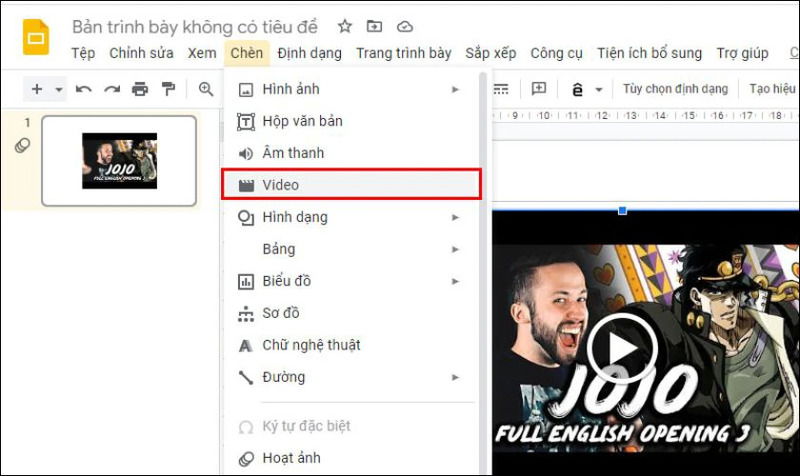 Việc chèn video vào Google Docs tăng cường tính trực quan và truyền đạt nội dung