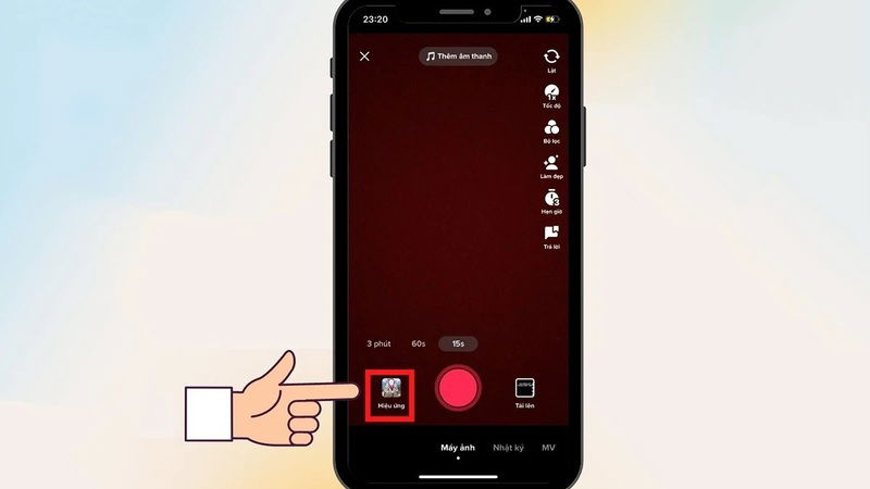 Người dùng chụp ảnh màn hình TikTok để lưu lại khoảnh khắc đẹp
