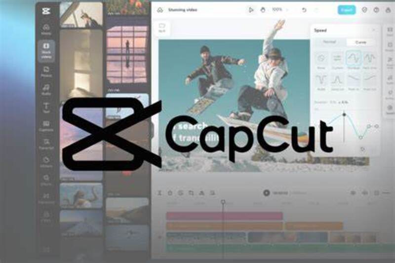 Giao diện ứng dụng CapCut hỗ trợ tải và trích xuất ảnh từ video TikTok