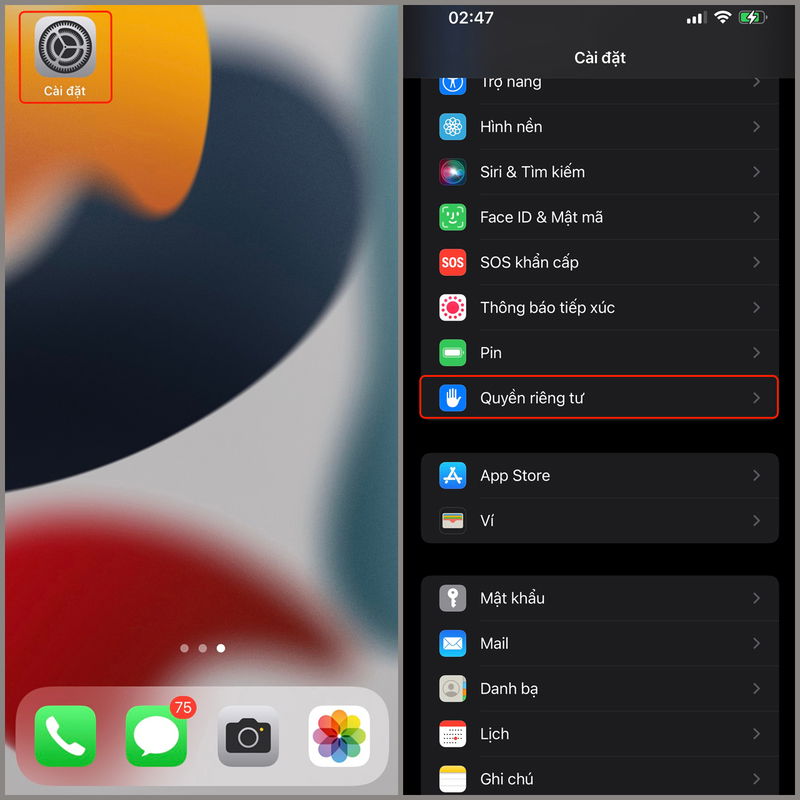 Người dùng cài đặt quyền micro để thực hiện ghi âm cuộc gọi iOS 26
