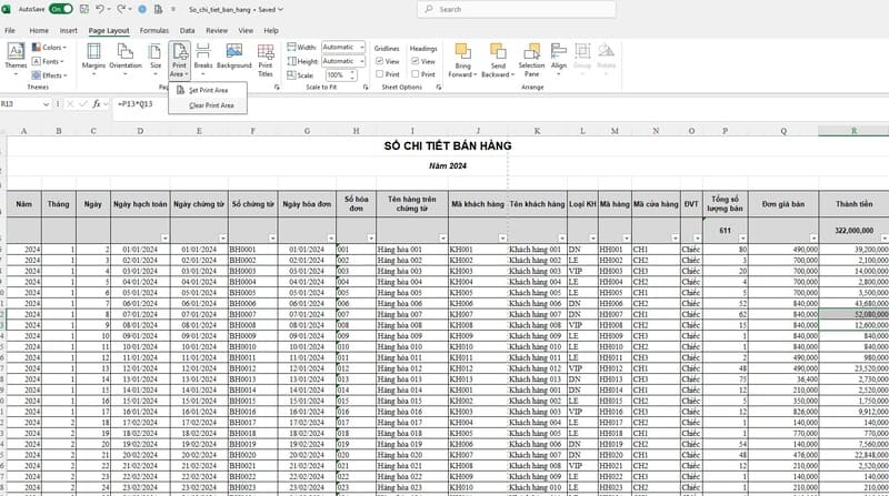 Xóa vùng in trong Excel khi không còn sử dụng
