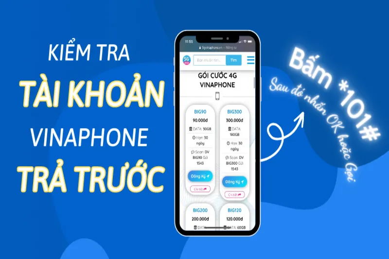 Kiểm tra tài khoản mạng VinaPhone