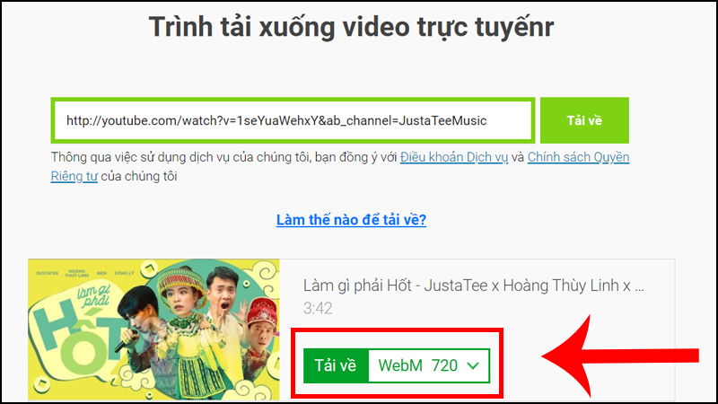 Hướng dẫn lưu video Youtube bằng Savefrom.net