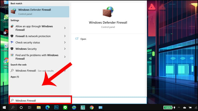 Hướng dẫn tắt tường lửa Windows tạm thời để khắc phục lỗi không vào được Roblox