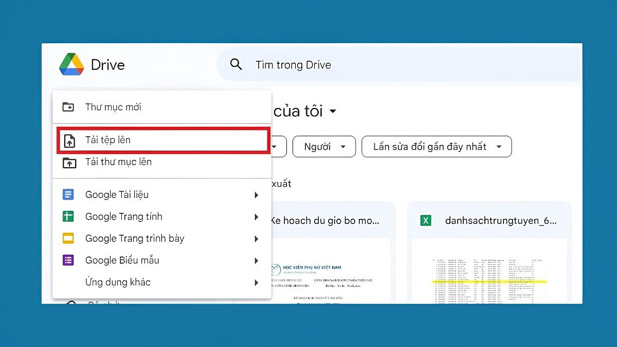 Cách tải ảnh lên Drive bằng máy tính