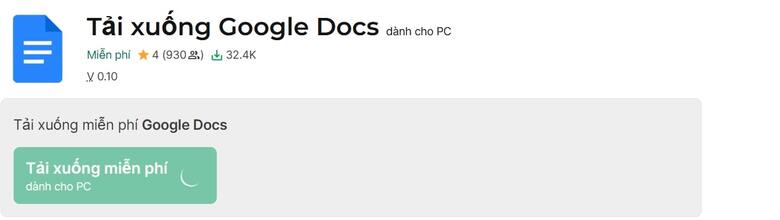 Tải google Docs về máy tính