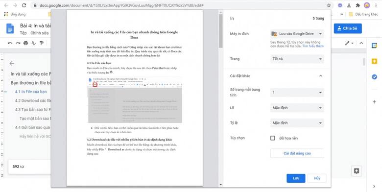 Lưu ý khi tải và sử dụng Google Docs