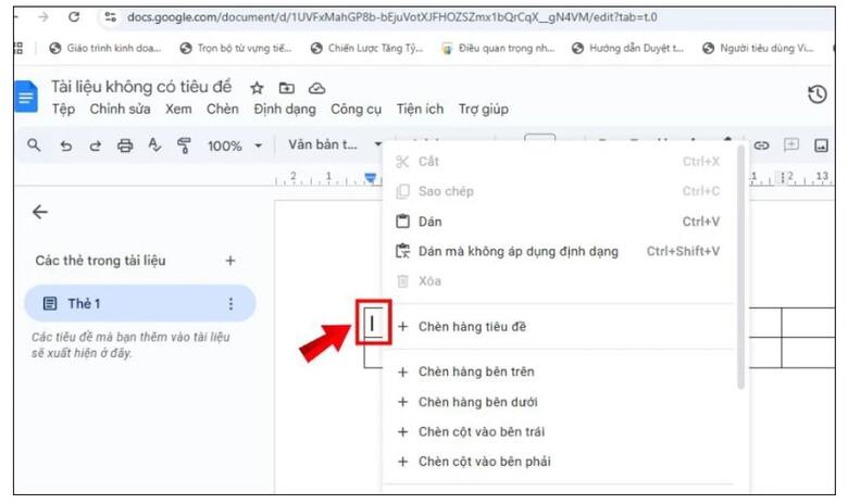 Cách thêm hoặc xóa cột, hàng