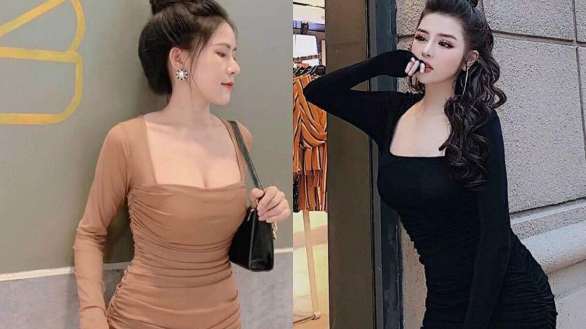 Tạo dáng chụp ảnh đẹp khi mặc váy ôm body