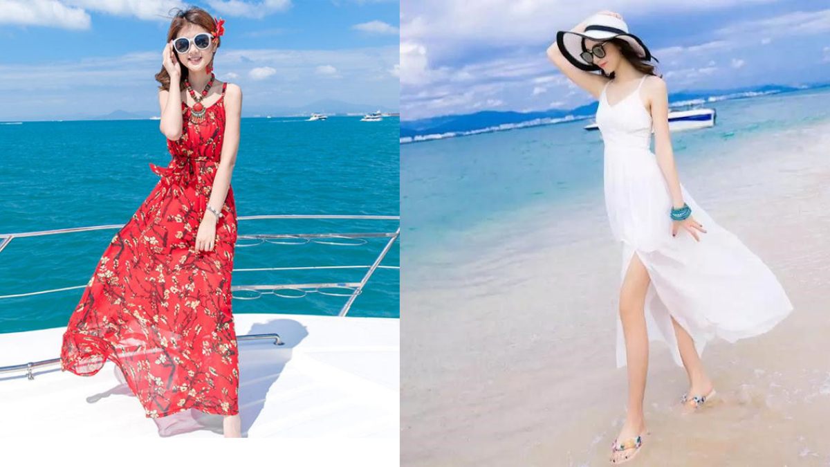 Cách tạo dáng chụp ảnh đẹp khi mặc váy maxi dài