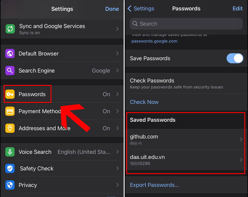 Cách xem mật khẩu Google đã lưu trên điện thoại iPhone