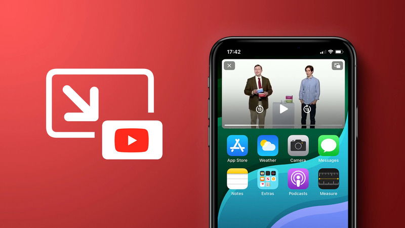 Trình duyệt Safari trên iPhone hiển thị video YouTube đang phát ở chế độ cửa sổ PiP.