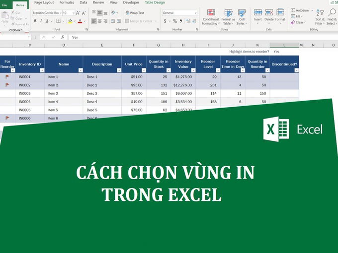 Hướng dẫn chọn, hủy và chỉnh sửa vùng in trong Excel cực dễ