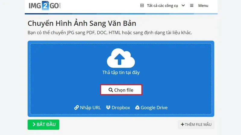Ứng dụng di động OCR miễn phí (tùy chọn thêm)