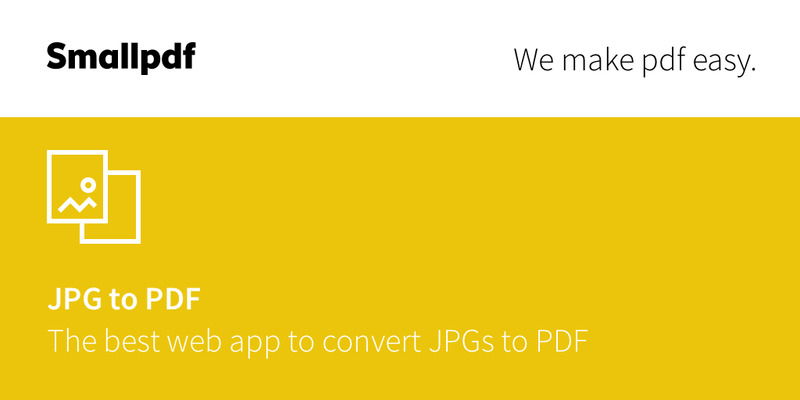 Giao diện trang Smallpdf đang xử lý việc chuyển đổi ảnh thành file PDF.