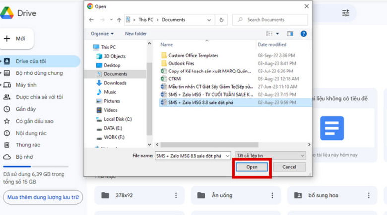 Tài liệu Google Docs được căn chỉnh lại sau chuyển đổi.