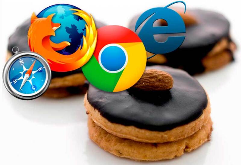 Biểu tượng Cookie trên trình duyệt web.