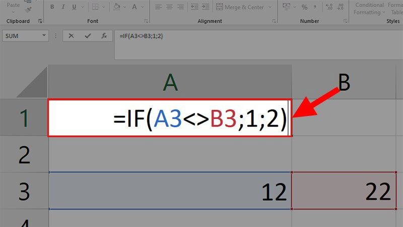 Ký hiệu dấu khác trong Excel được viết là gì và dùng để làm gì