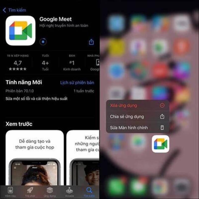 Tải Google Meet trên iPhone từ App Store chỉ trong vài bước