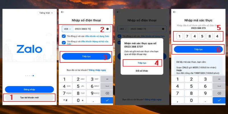 Hướng dẫn tạo tài khoản Zalo trên điện thoại