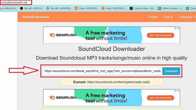 Hướng dẫn tải nhạc từ SoundCloud qua ScloudDownloader