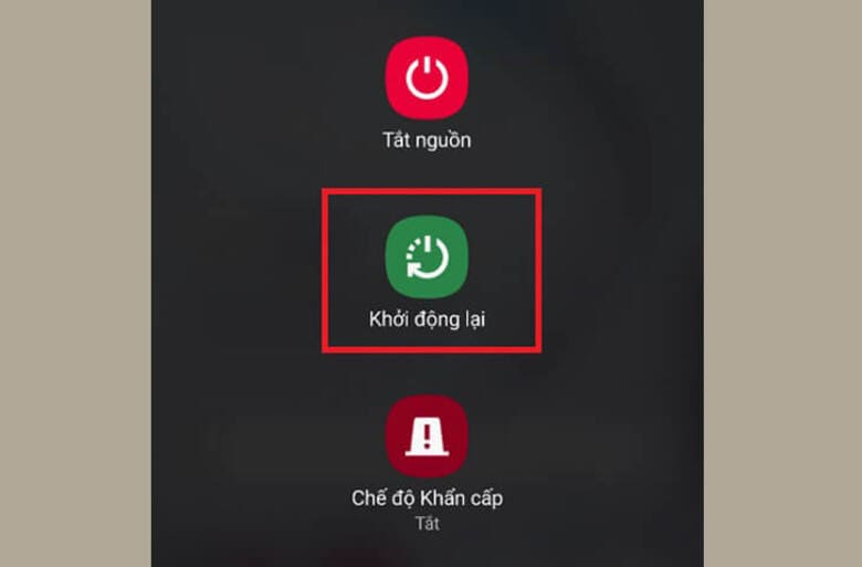 Khởi động lại để loại trừ lỗi tạm thời