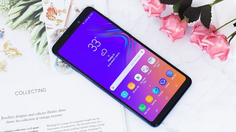 Màn hình Samsung Galaxy A9 2018 có kích thước 6.3 inch