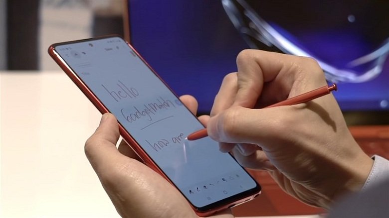 bút S-Pen trên Samsung Galaxy Note 10 Lite