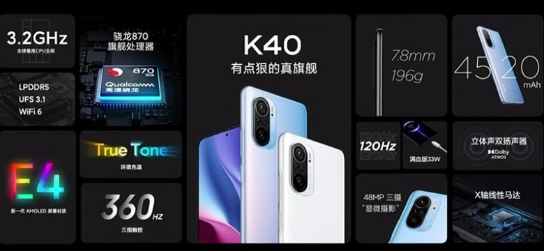 Xiaomi Redmi K40 chính hãng tính năng