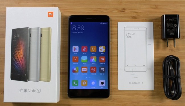 Nguyên hộp Xiaomi Redmi Note 4 chính hãng xách tay