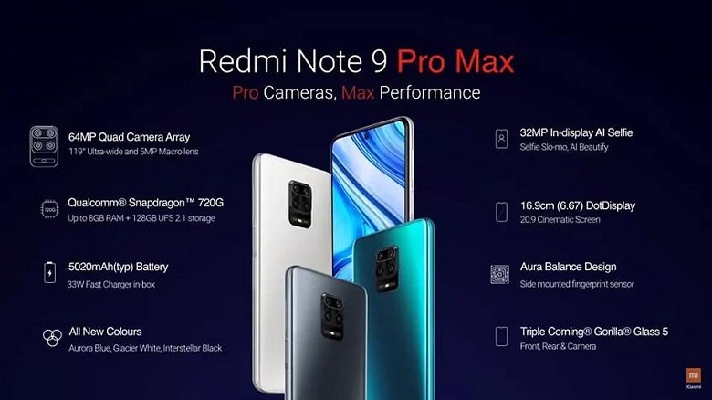 cấu hình Redmi Note 9 Pro Max