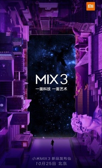 Xiaomi Mi Mix 3 ra mắt