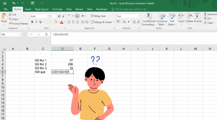 Excel không tự nhảy công thức là lỗi gì?