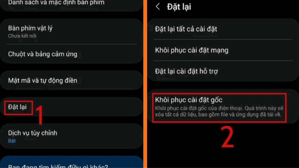 Khôi phục cài đặt gốc nếu đã thử mọi cách mà GPS vẫn không hoạt động