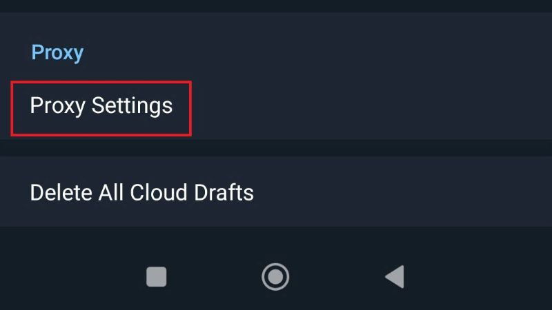 Chọn Setting Proxy - 5