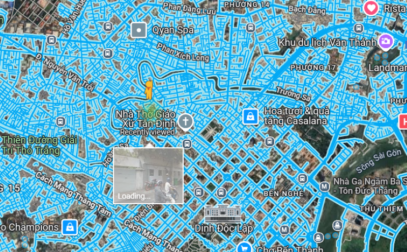 Kéo street view tới địa chỉ cần xem - 5